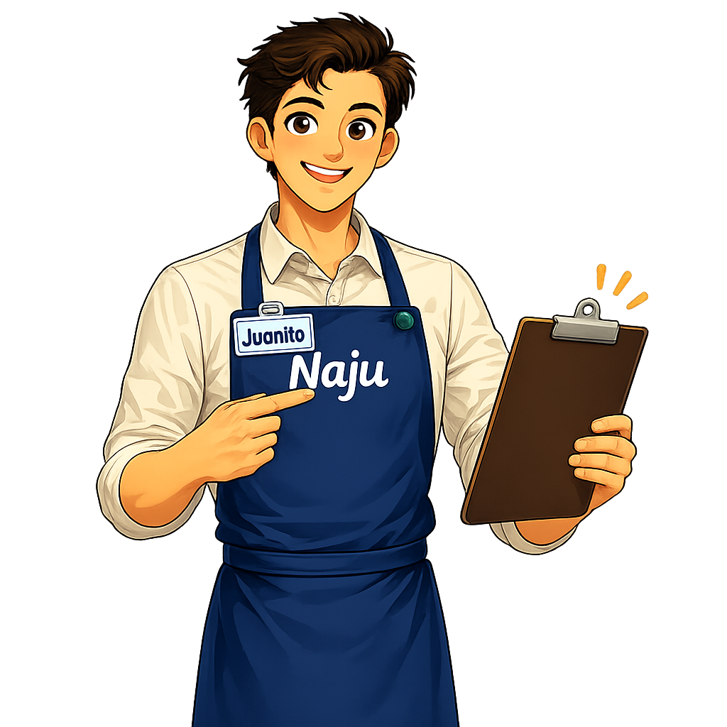 Juanito con su lista, aprendiendo de tu hogar
